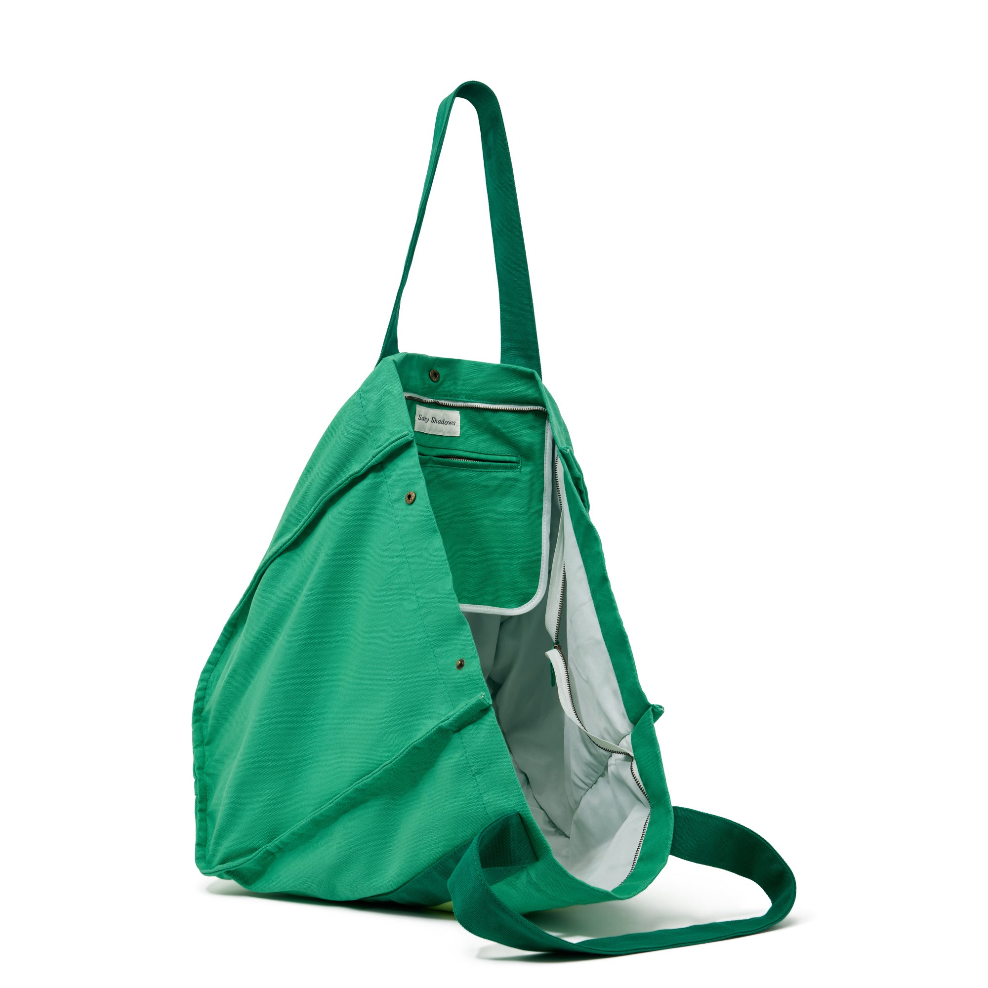 Apple Green Oversized Canvas Beach Bag – Salty Shadows