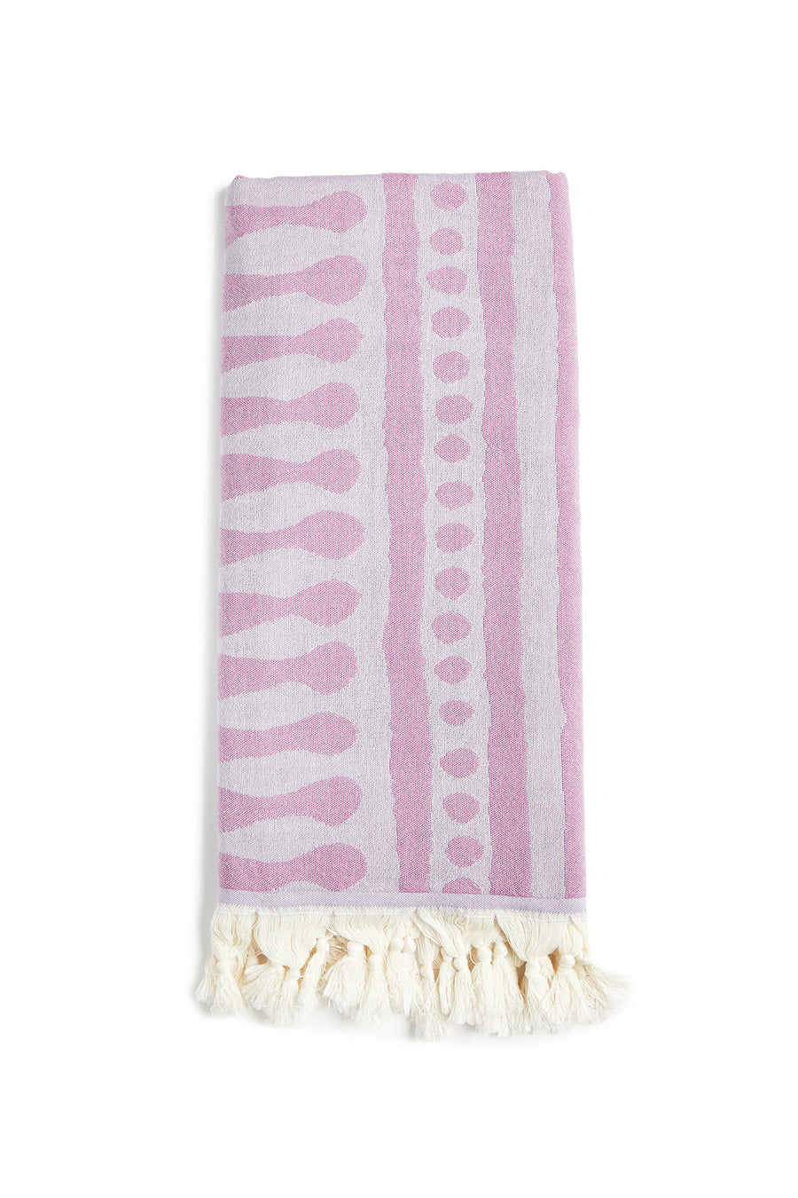 Purple Tribal Stripe Turkish Towel