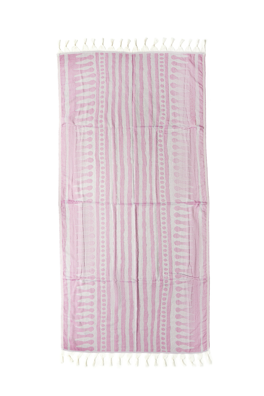 Purple Tribal Stripe Turkish Towel