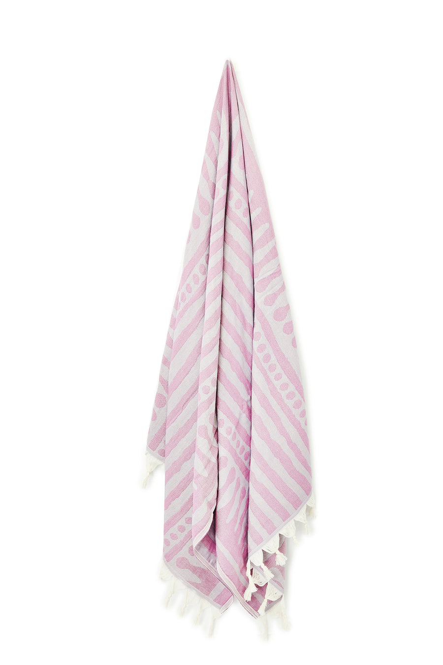 Purple Tribal Stripe Turkish Towel