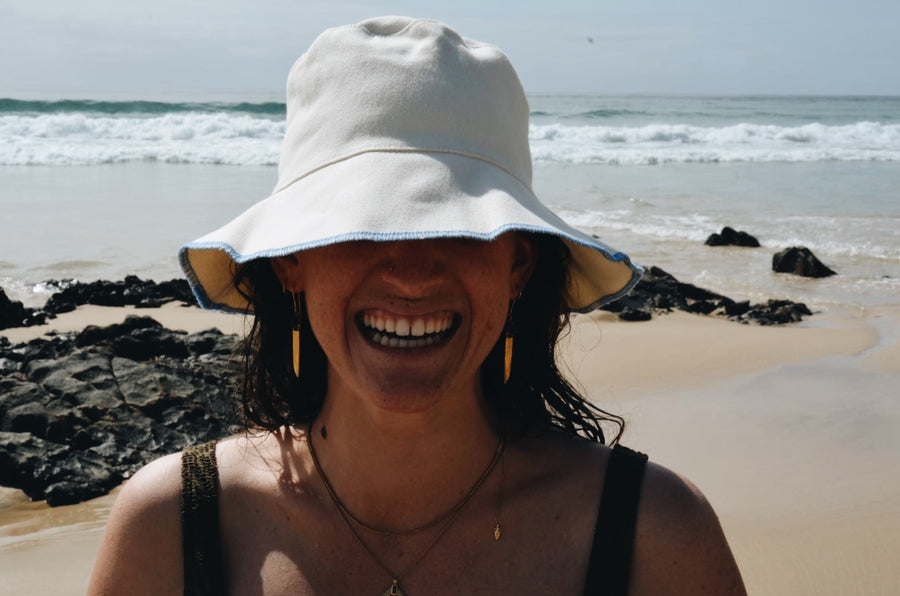 Cotton Bucket Hat Contrast Edge