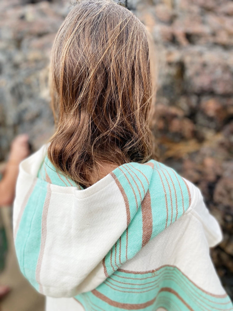 Stripe Turkish Towel PONCHO