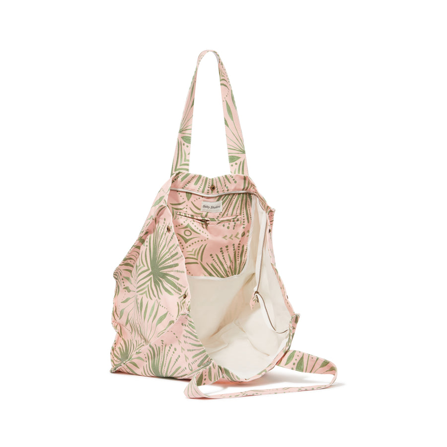 Palm Oversized Canvas Beach Bag