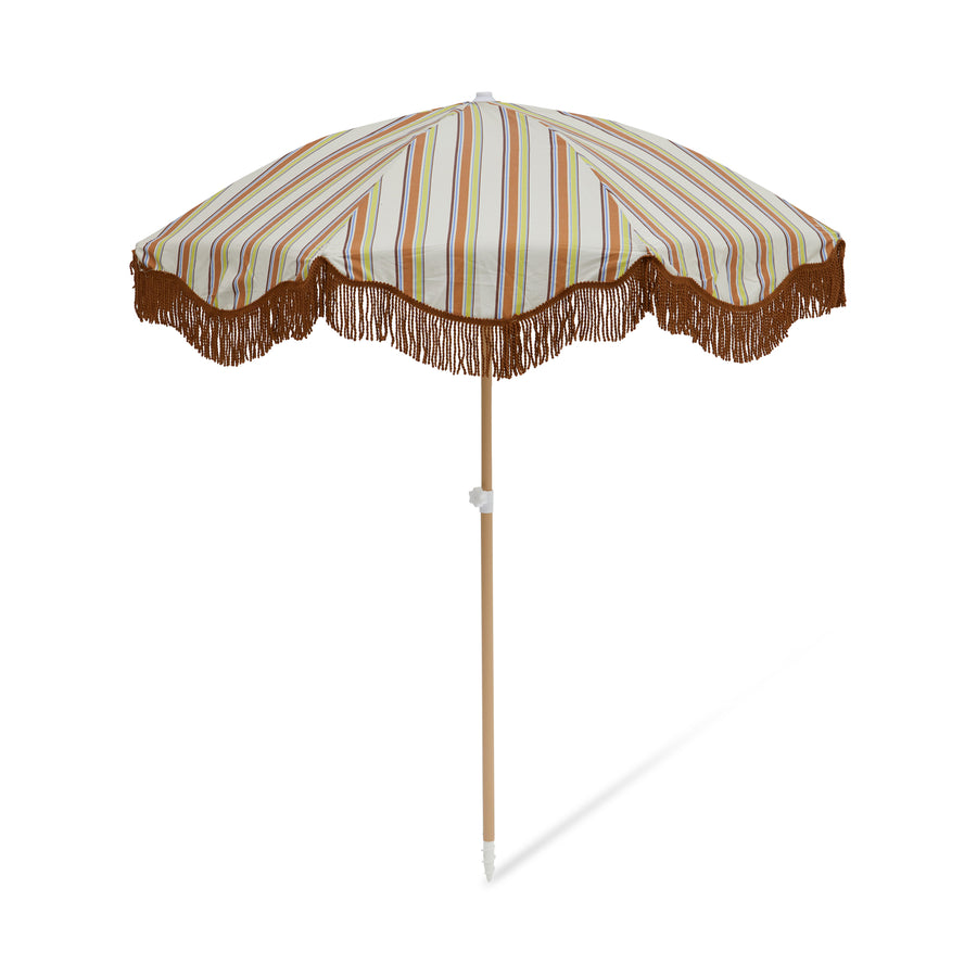 Vintage Stripe Beach Umbrella