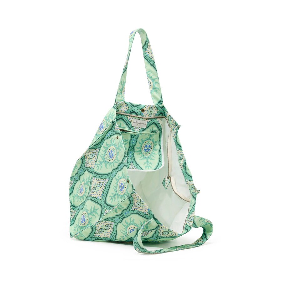 Moss Oversized Canvas Beach Bag