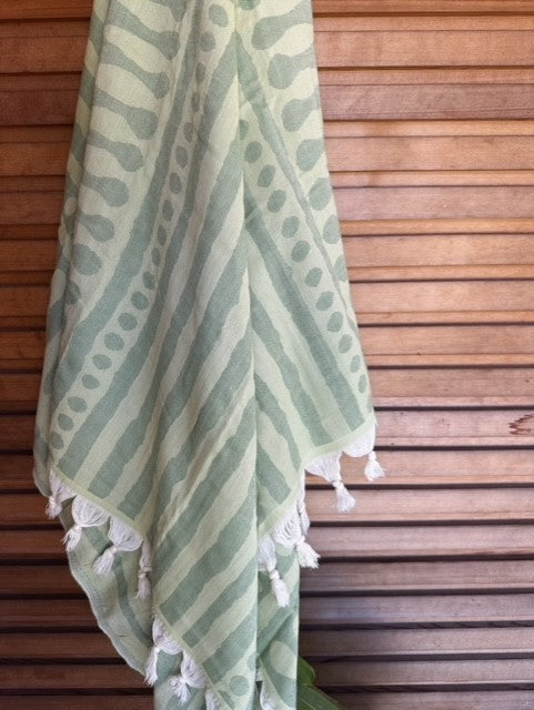 Tribal Turkish Towel Pistachio & Olive