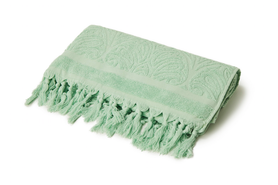 Gossamer Green Cotton Terry Towel