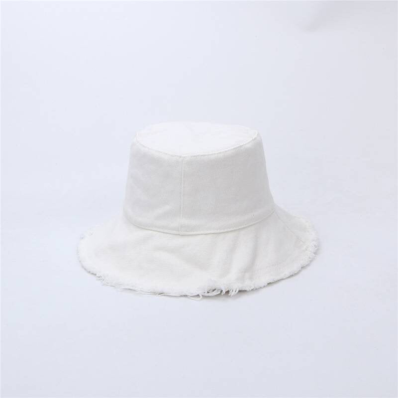 Cotton Frayed edge Bucket Hat