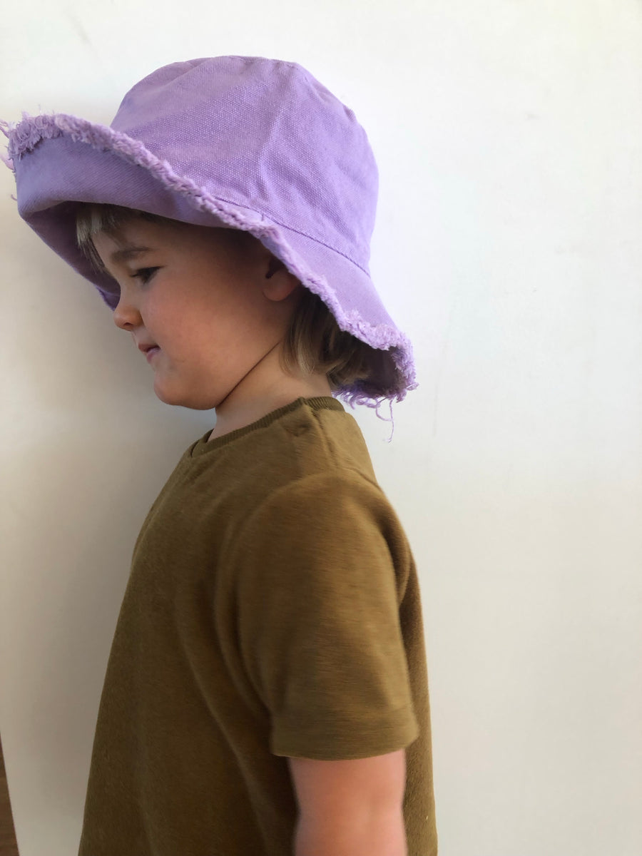 Cotton Frayed edge Bucket Hat