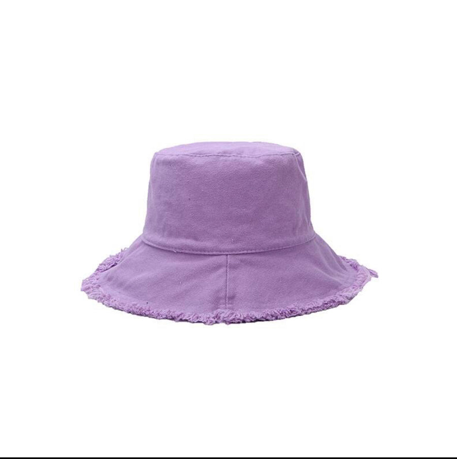 Cotton Frayed edge Bucket Hat
