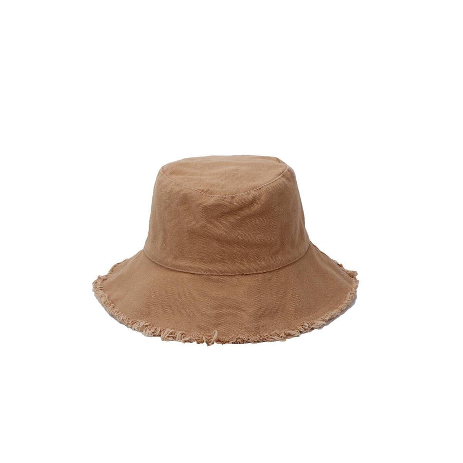 Cotton Frayed edge Bucket Hat