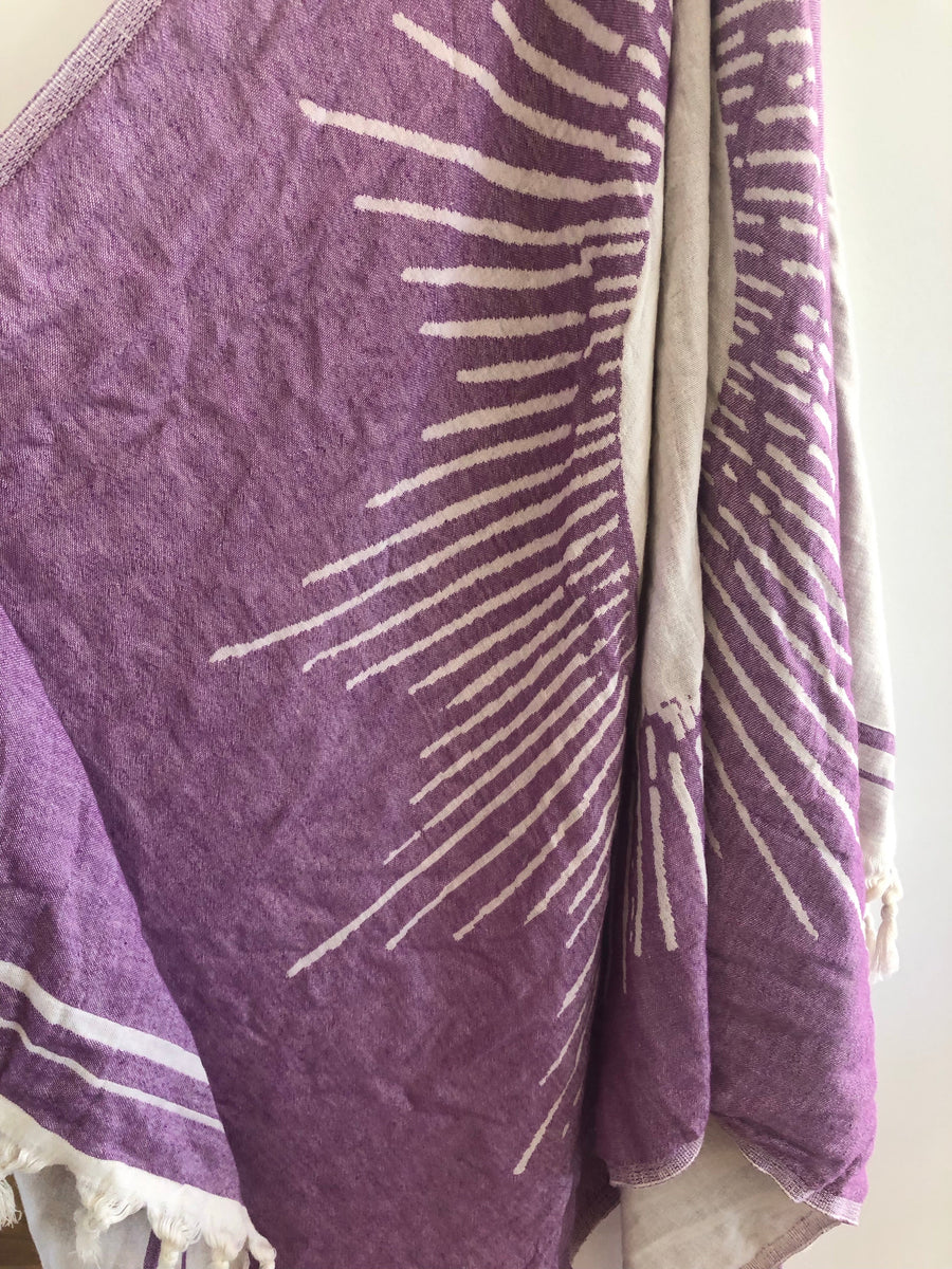 Fuchsia Sun Turkish Towel