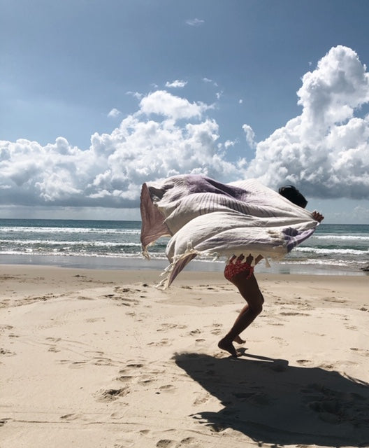 Fuchsia Sun Turkish Towel